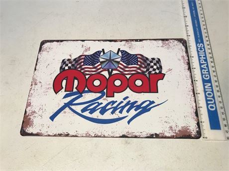 Mopar Racing Metal Sign