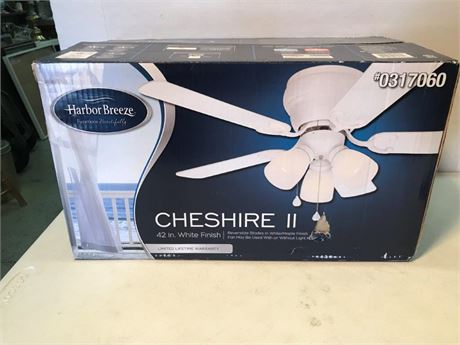 Harbor Breeze Cheshire II 42in. White Finish Ceiling Fan