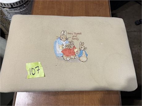 Needlepoint Beatrix Potter Stool