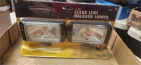 New Road Shock 18 Amp Clear Lens Halogen Lights