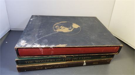 3 Vintage Life Books. Covers Show Wear. Not Sure Who's Signature Is In Them
