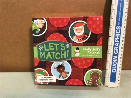 Let's Match Holly Jolly Friends Puzzle