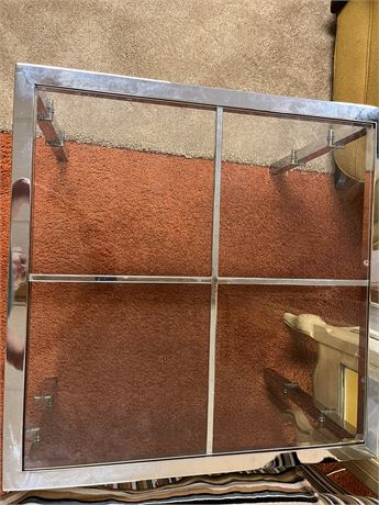 Metal and Glass Coffee Table