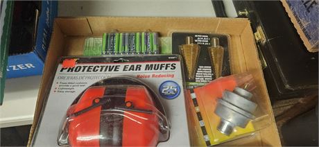 Protective Ear Muffs & AAA Batteries & Miscellaneous Items