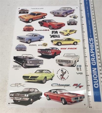 American Muscle Metal Sign
