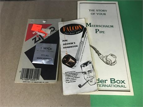 Zippo Wick & Tobacco Pipe Manuals