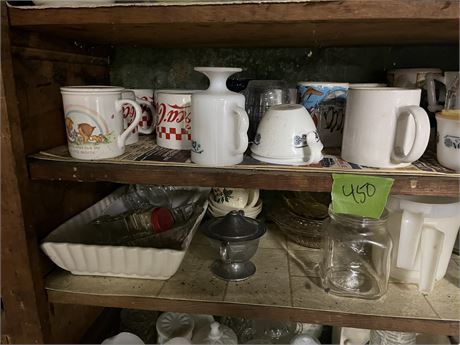 Shelf Lot, Vintage Pyrex, Glassware