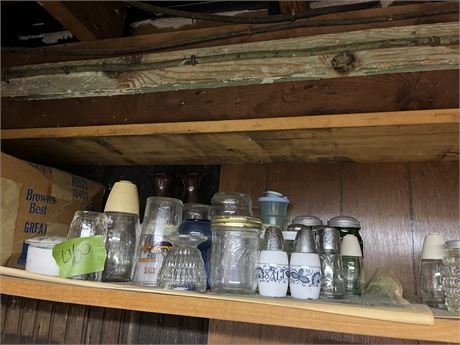 Salt and Pepper Shakers, Glassware