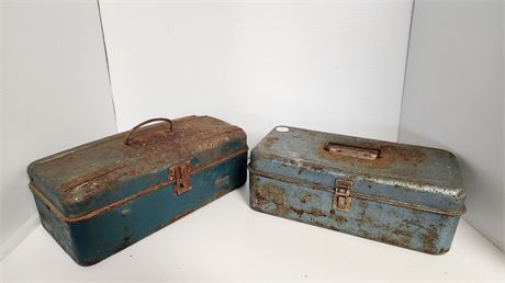 2 Metal Tackle Boxes & Misc. Tackle
