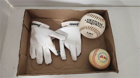 Softball & Baseball & Gloves