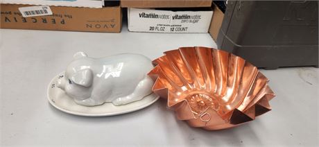 Parkay Butter Dish & Misc.Items