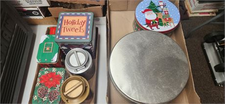 Lot Of Various Cookie Tins