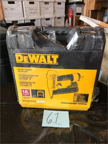 New DeWalt 18 GA Finish Stapler