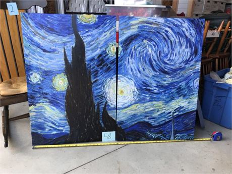 Starry Night 2pc. Wall Art