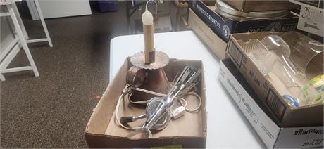 Vintage Hand Mixer & Candle Lamp