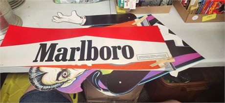 Marlboro Sign & Dracula Decoration & Football Pennants