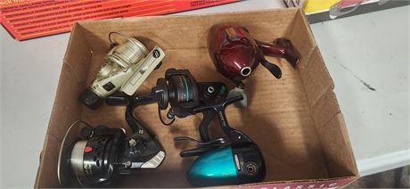 Lot Of Various Fishing Reels