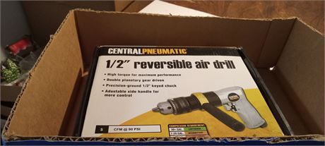 Central Pneumatic 1/2" Reversible Air Drill