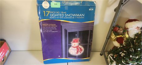 Lighted Snowmn Decoration