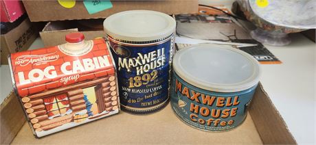 Vintage offee Tins