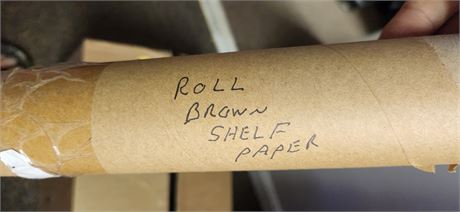 Roll Of Brown Shelf Paper