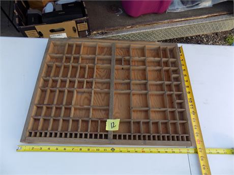 Vintage Printer's Typeset Drawer