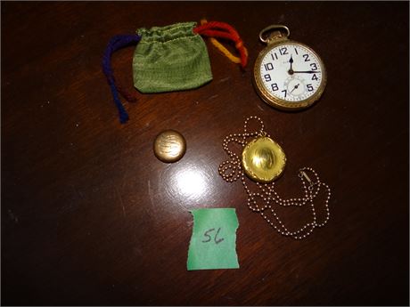 Lockets and Watch- Possibly Railroad