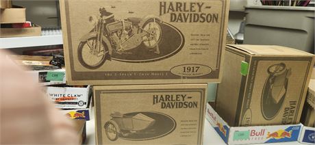 1917 Replica Harley Davidson and sidecar