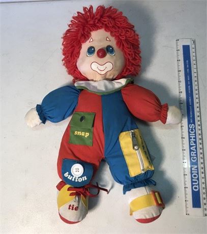 1983 Amtoy Learn To Dress Clown Plush