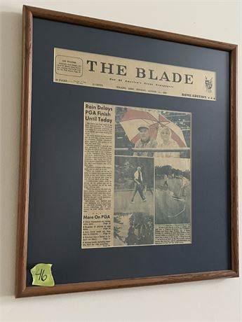 Framed News Article