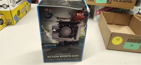 Smart Gear Action Sports Camera With Waterproof Case. 8GB Memory Card Included