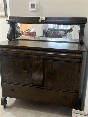 Antique Empire Tiger Oak Buffet