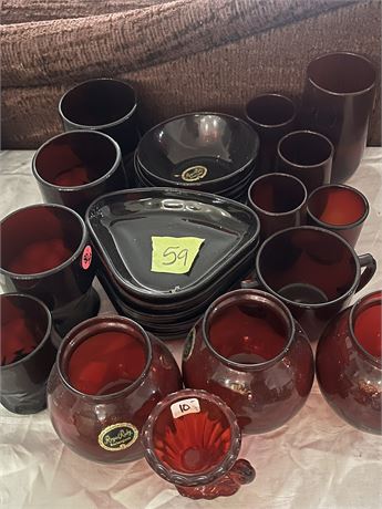 Red Glass, Royal Ruby Anchorglass