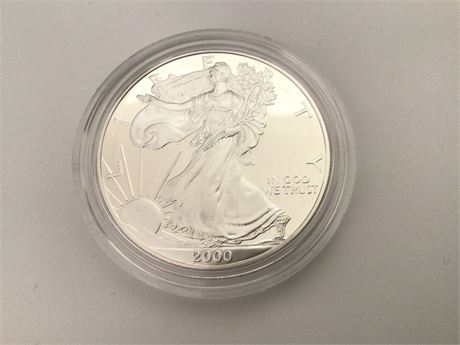 2000 Uncirculated Silver Dollar