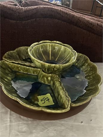 Vintage USA Pottery Serving Set