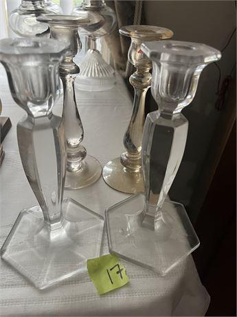 Glass Candlesticks