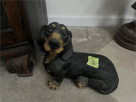 Dog Statue, Resin