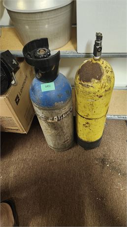 Yellow & Blue Empty Tanks