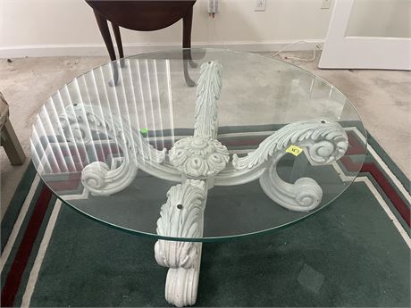 Glass Top Table