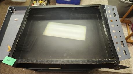 Black Display Case With Hinged Lid