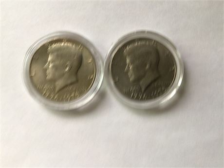2 Nice Bicentennial 1/2 Dollar Coins