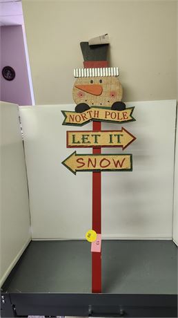 Wood Snowman Decoration