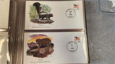 First Day Covers. The Audubon Society Wildlife Of The 50 States