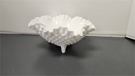 Fenton Hobnail Milk Glass Bowl