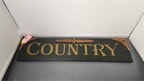 Country Wood Sign