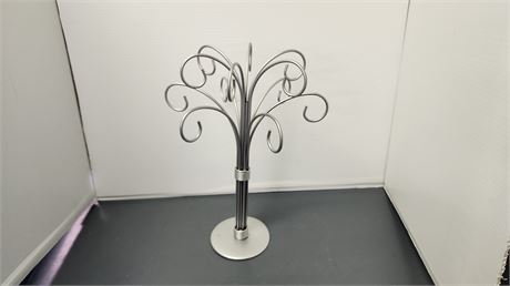 Small Metal Jewelry Or Ornament Tree  Stand