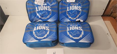 4 Detroit Lions lunch boxes