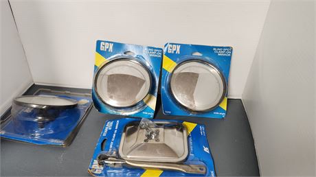 Lot Of GPX Blind Spot Clamp On Mirrors