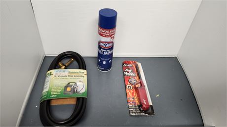 Grill Cleaner & Fire Starter & Propane Hose