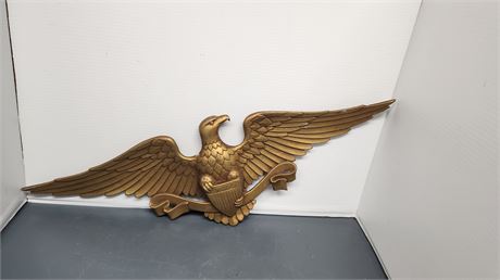 Metal Eagle Hanger. About 26 in. Long